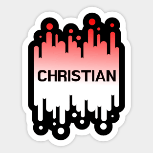 Gradient Christian Sticker